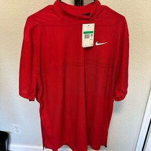 Tiger Woods Red Golf Turtleneck Polo